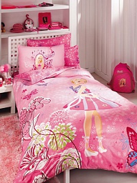 Комплект постельного белья детский Barbie, Barbie Butterfly V1